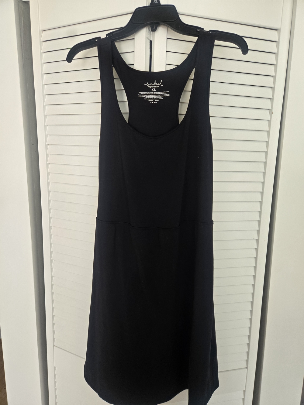 Isabel Maternity Black Racerback Tank Dress